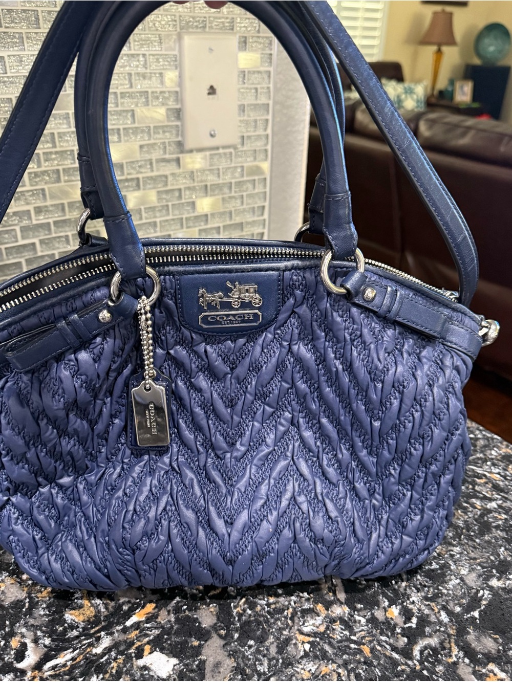 Coach 2011 Madison 70th Anniversary Satchel Quilted Nylon Bag - Picture 10 of 10